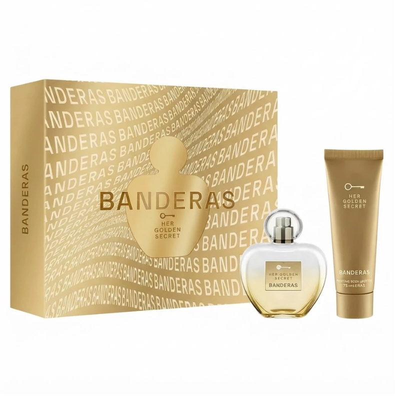 BANDERAS COFRE HER GOLDEN SECRET EDT X 80 ML.